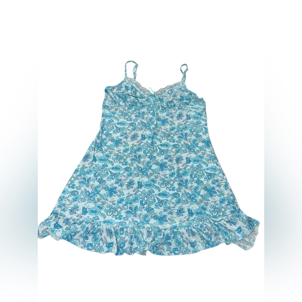 Studio Donatella Aqua Floral Nightgown‎